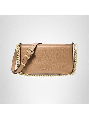 Pebble Leather Convertible Crossbody Shoulder Bag Gold Hardware Husk Small